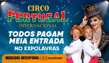 imagem com logo e atrações do circo portugal