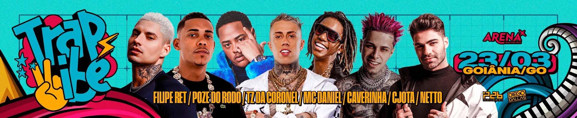 Trapvibe - Filipe Ret, Poze do Rodo, Tz da Coronel e muito mais em Goiânia